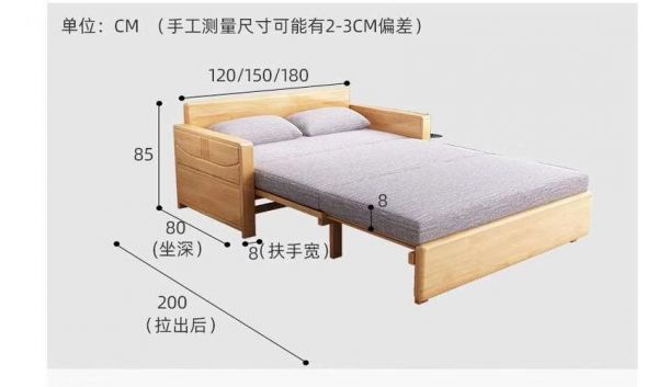 实木家具的床床板是整块的好还是分成几？家具图画成后拆解成木材板的尺寸要减量多少-图1