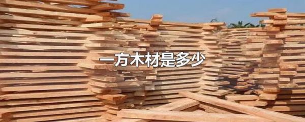 一立方木材多重？干燥的木材每立方重量是多少克-图1