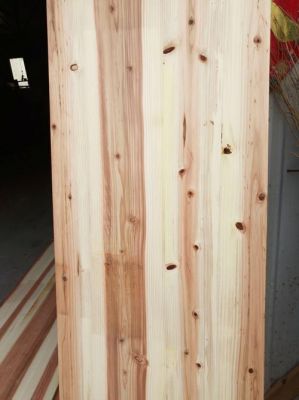 杉木拼板做柜体后不油漆可以吗？杉木横拼板-图2