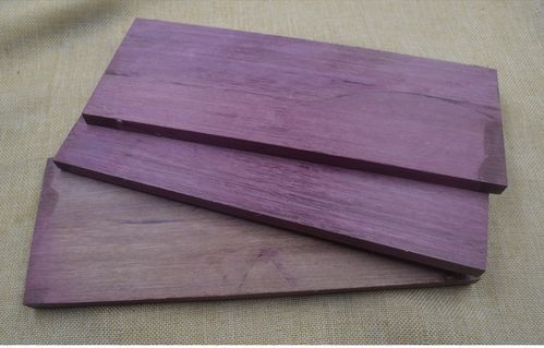 木头紫色非常重是什么木头？紫色夹黄 木料-图1