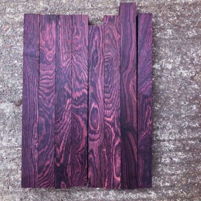木头紫色非常重是什么木头？紫色夹黄 木料-图2