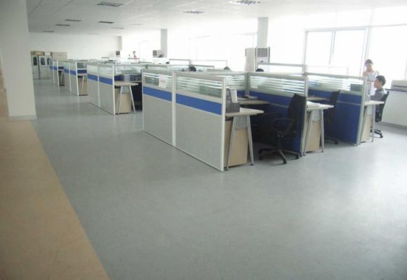 办公室塑胶地板胶（办公室塑胶地面）-图2