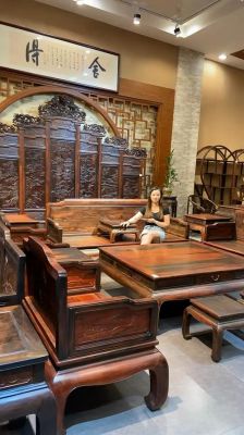 中国太原煤炭博物馆展示红木家具是真货吗？太原木料工艺加工-图2