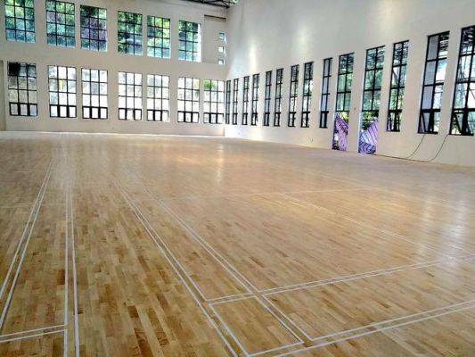 运动场运动地板（运动场馆地板的清洁和维护需要用什么进行涂抹）-图2