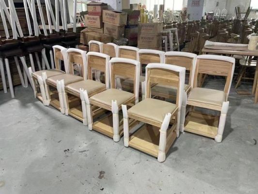 桌椅一体的椅子实木（椅子柜子一体）