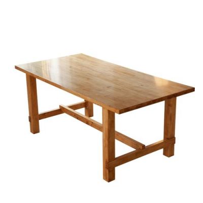 实木长方地桌（实木长方形桌子）-图2
