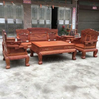 红木家具缅甸实木茶桌套装（缅甸红木沙发价格）
